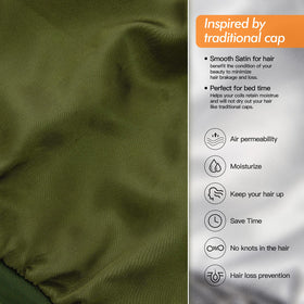 Interior view of GB Selected Silk Satin Lined Bonnet highlighting satin lining