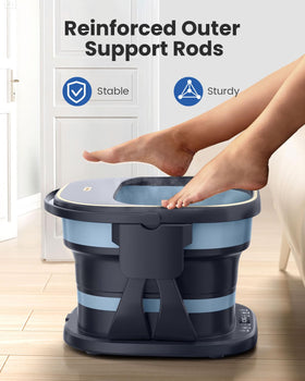 Interior view of Puboo Foot Spa with water and rollers