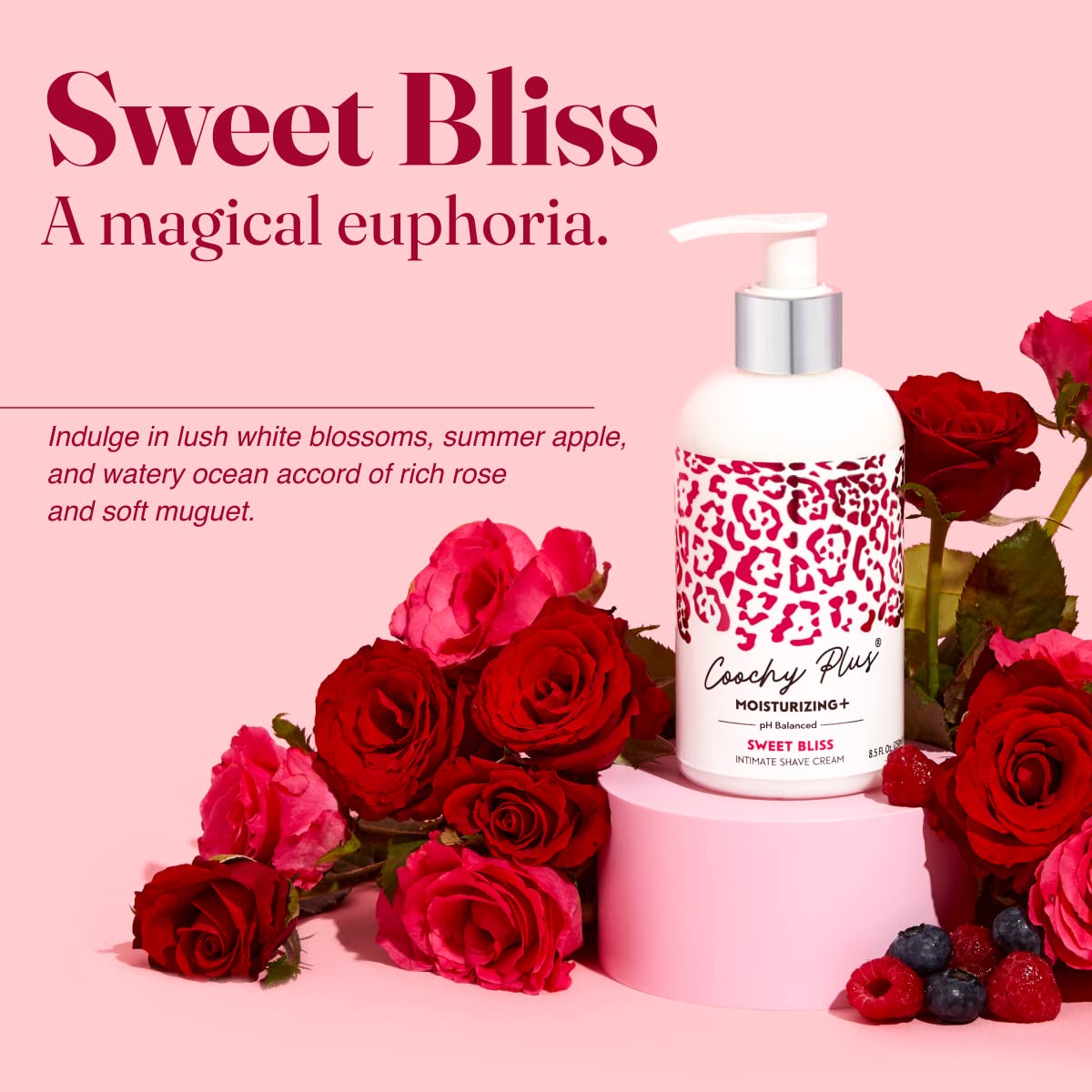 IntiMD Coochy Plus Sweet Bliss Intimate Shaving Cream 680g texture close-up