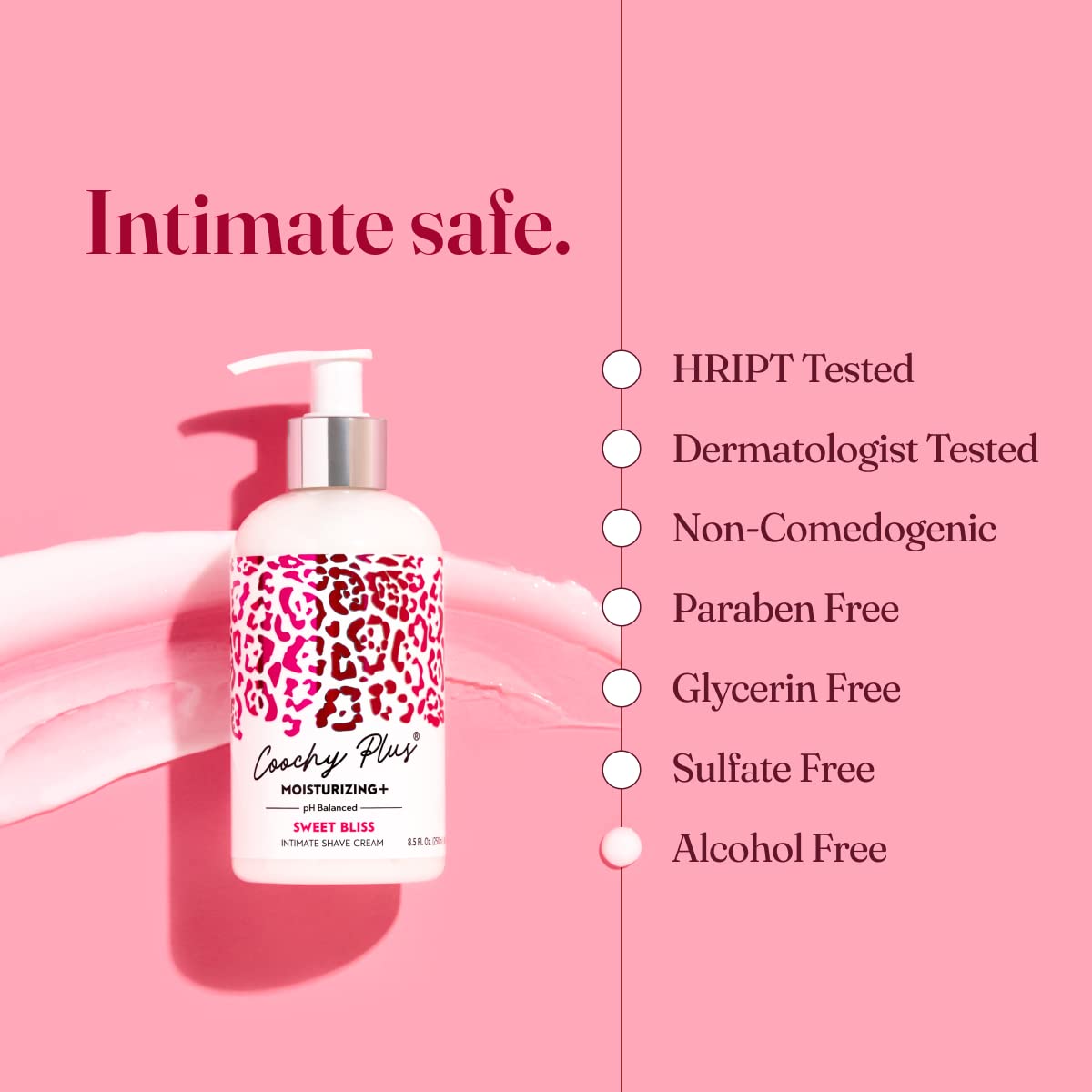 IntiMD Coochy Plus Sweet Bliss Intimate Shaving Cream packaging