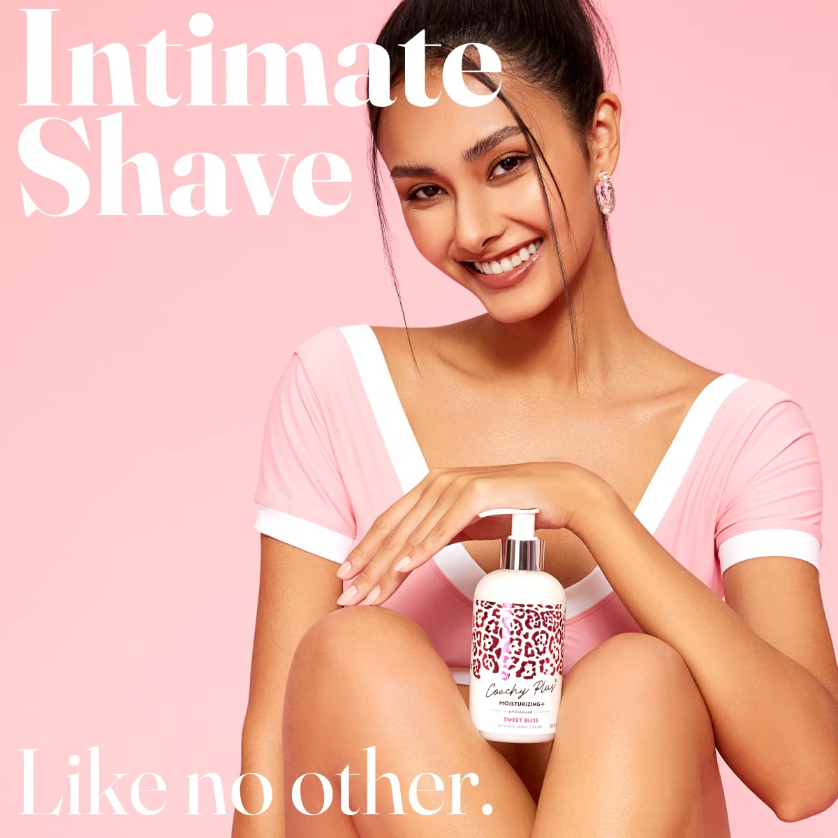 IntiMD Coochy Plus Sweet Bliss Intimate Shaving Cream packaging side view