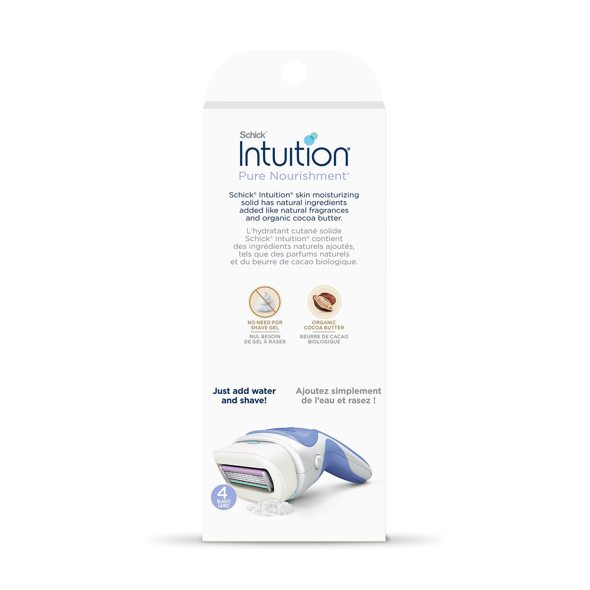 INTUITION Pure Nourishment Razor kit contents