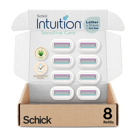 INTUITION Schick Intuition Sensitive Care Razor Blades pack front view