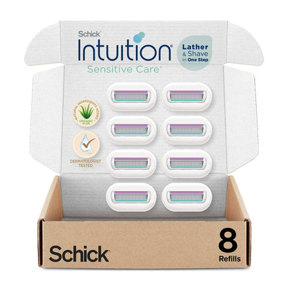 INTUITION Schick Intuition Sensitive Care Razor Blades pack front view