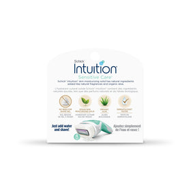 INTUITION Schick Sensitive Care Razor Blade in use on skin