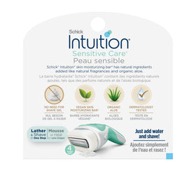 INTUITION Schick Sensitive Care Razor Blade Refills with aloe ingredients