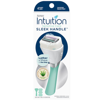 INTUITION Sleek Razor for Women with aloe, front view