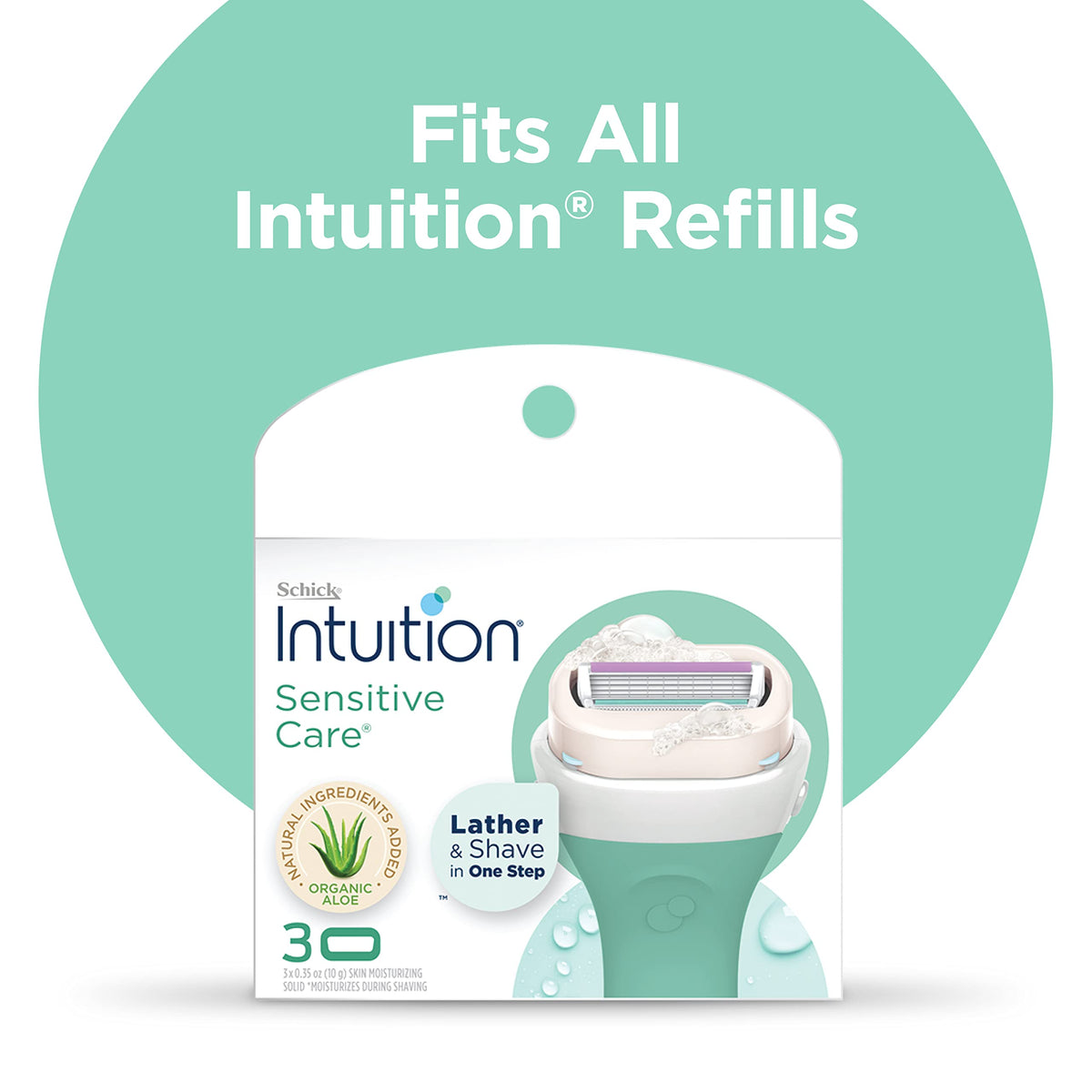 INTUITION Sleek Razor packaging with product details
