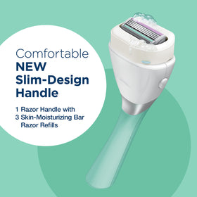 INTUITION Sleek Razor with stand-up cap for storage