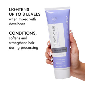 ion Bright White Creme Lightener mixed with developer