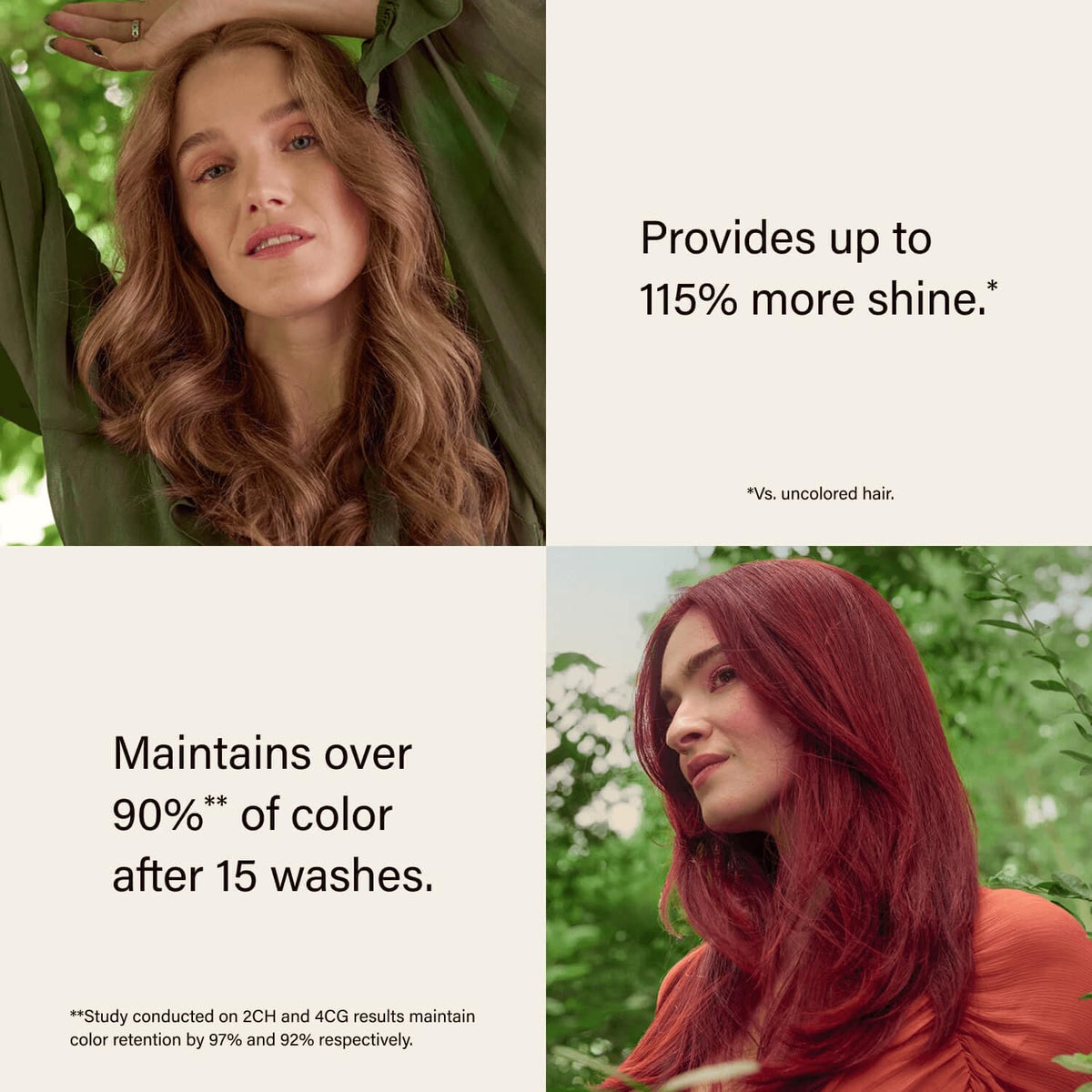 ion Medium Cherry Red 4IR hair color tube with recycled material label