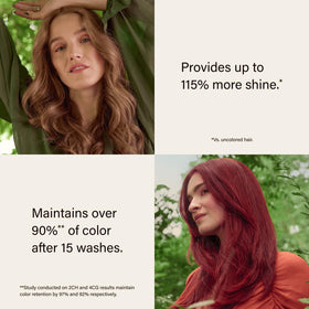 ion Medium Cherry Red 4IR hair color tube with recycled material label