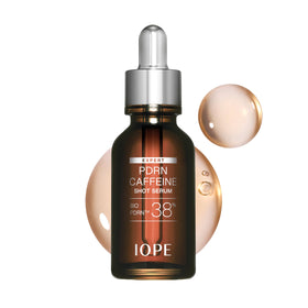 IOPE Expert PDRN Caffeine Shot Serum front view with 1.01 fl. oz. label