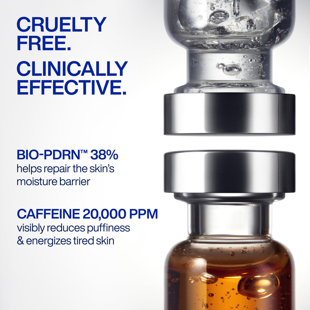 IOPE Expert PDRN Caffeine Shot Serum with other serums in the glow routine