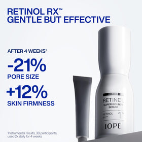 IOPE Expert Retinol RX 1% Super Bounce Serum bottle with label