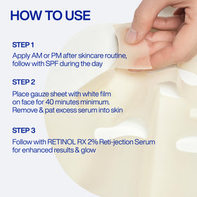 IOPE Retinol Serum Deep Collagen Gel Mask with ingredients list