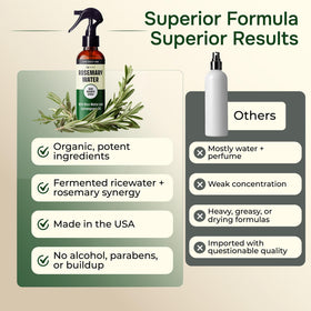 IQNATURAL Rosemary Water Spray on a vanity