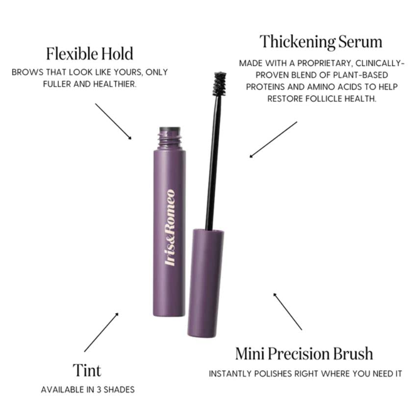 IRIS&ROMEO Brow Up Thickening Brow Balm packaging details