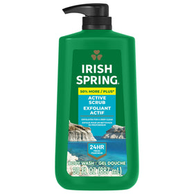 Irish Spring Active Scrub Body Wash 30 fl oz front view