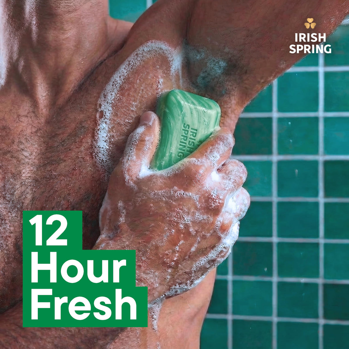 Irish Spring Bar Soap for Men showing crisp bergamot and green mint scent