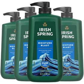 Irish Spring Moisture Blast Body Wash 30 Oz Pump front view