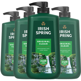 Irish Spring Original Clean Body Wash 30 Oz Pump front view