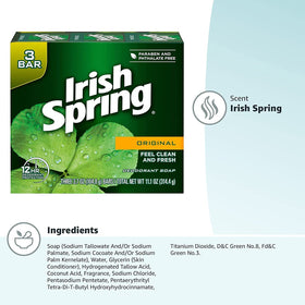 Irish Spring Original Deodorant Soap in a shower setting