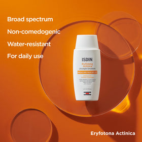 ISDIN Eryfotona Actinica Mineral Face Sunscreen SPF 50+ in lifestyle setting