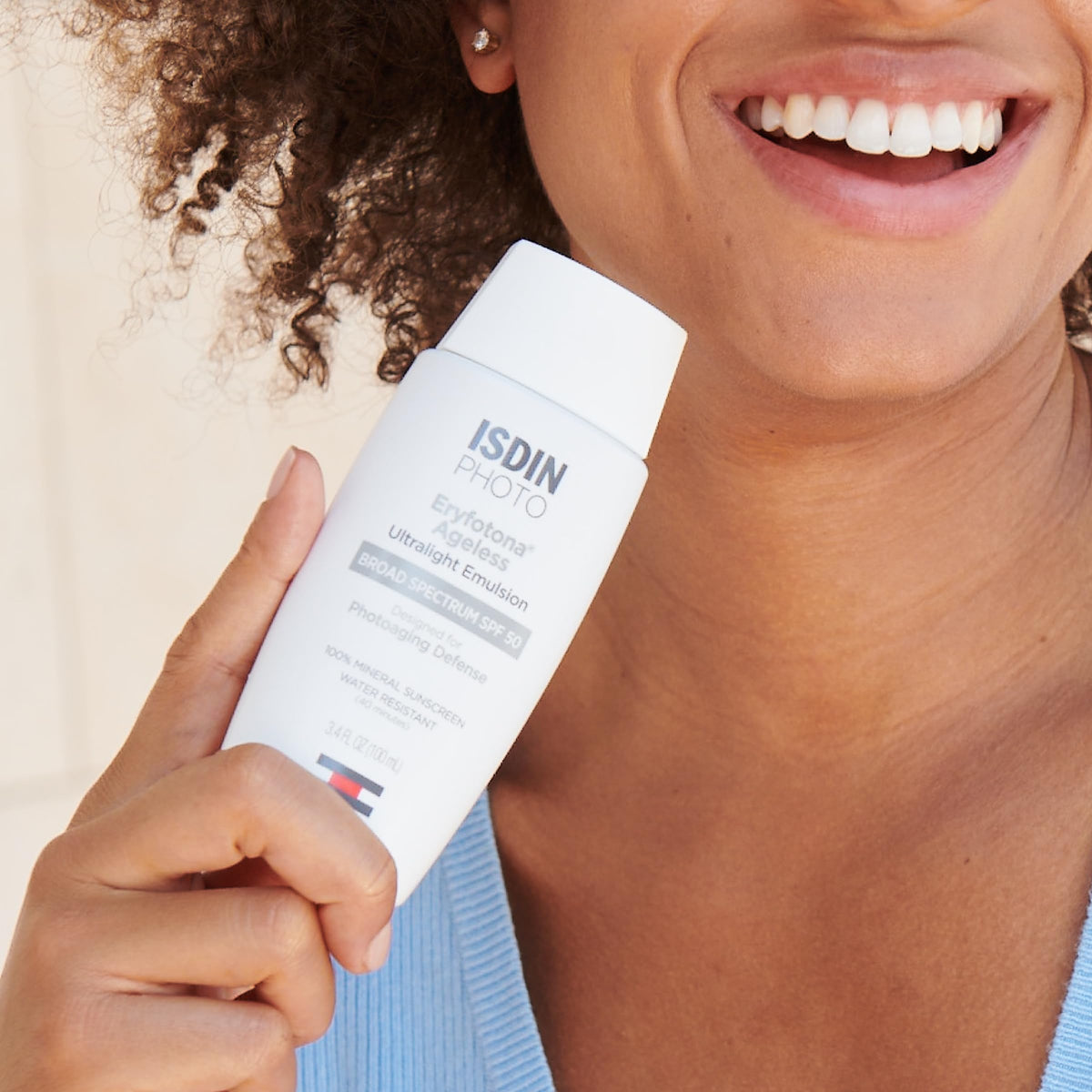 ISDIN Eryfotona Ageless Tinted Mineral Face Sunscreen SPF 50 back view