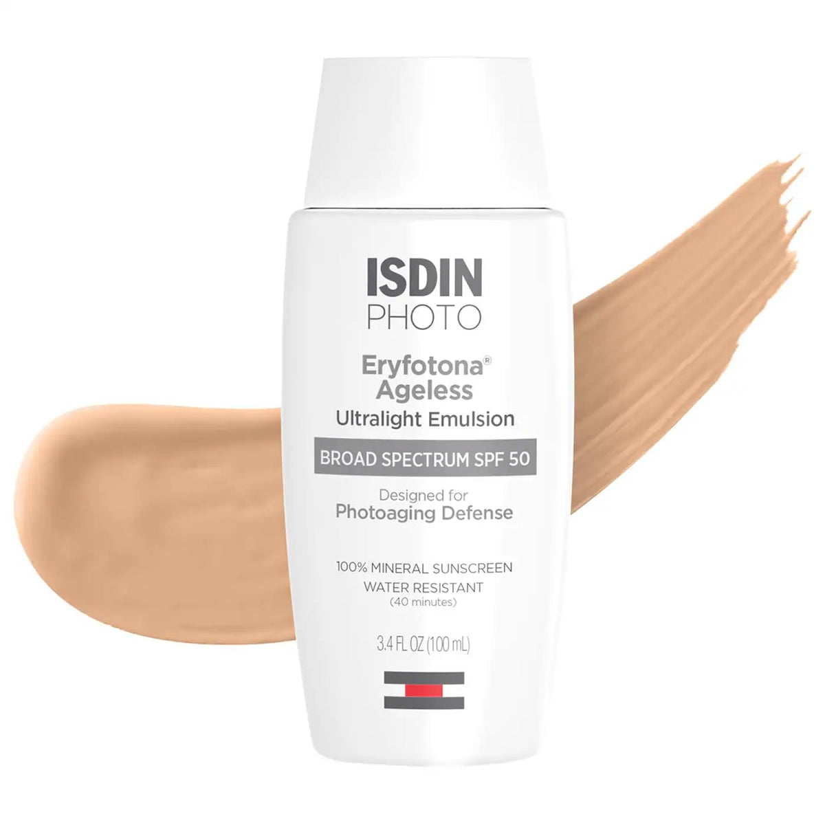 ISDIN Eryfotona Ageless Tinted Mineral Face Sunscreen SPF 50 front view