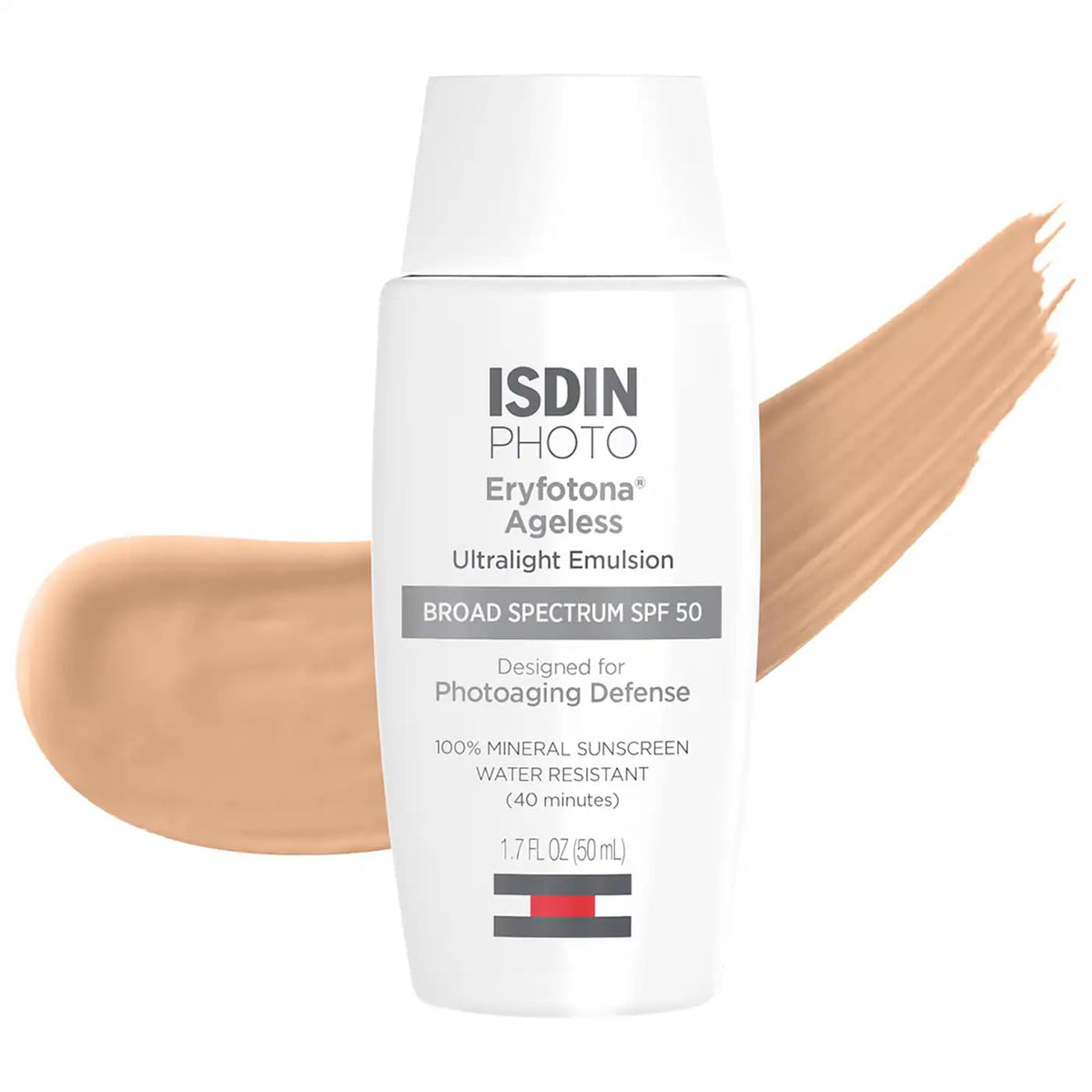 ISDIN Eryfotona Ageless Tinted Mineral Face Sunscreen SPF 50 front view