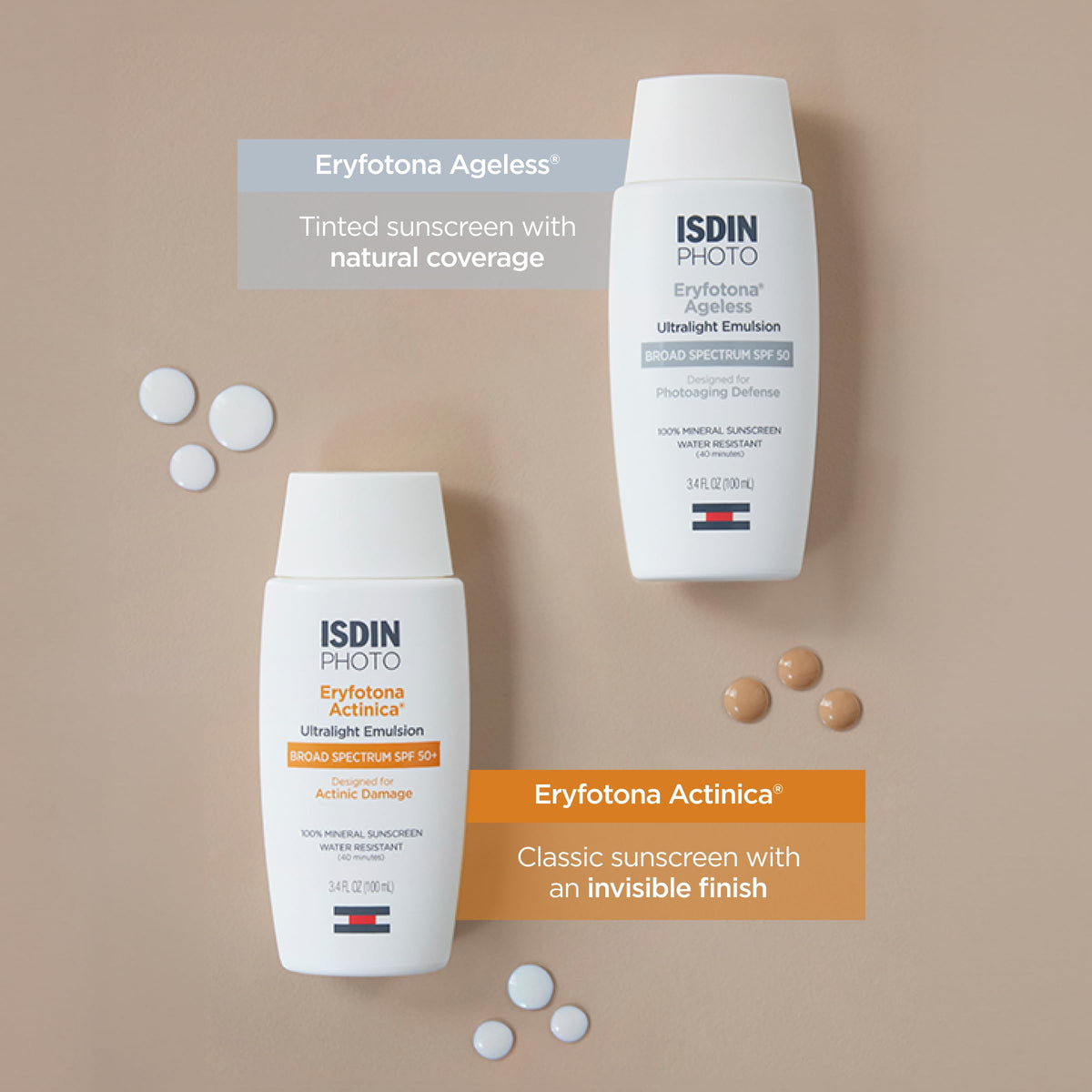ISDIN Eryfotona Ageless Tinted Mineral Face Sunscreen SPF 50 lifestyle scene