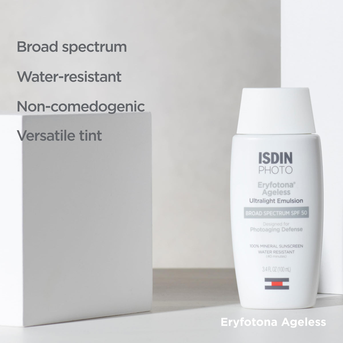 ISDIN Eryfotona Ageless Tinted Mineral Face Sunscreen SPF 50 packaging