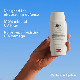 ISDIN Eryfotona Ageless Tinted Mineral Face Sunscreen SPF 50 side view
