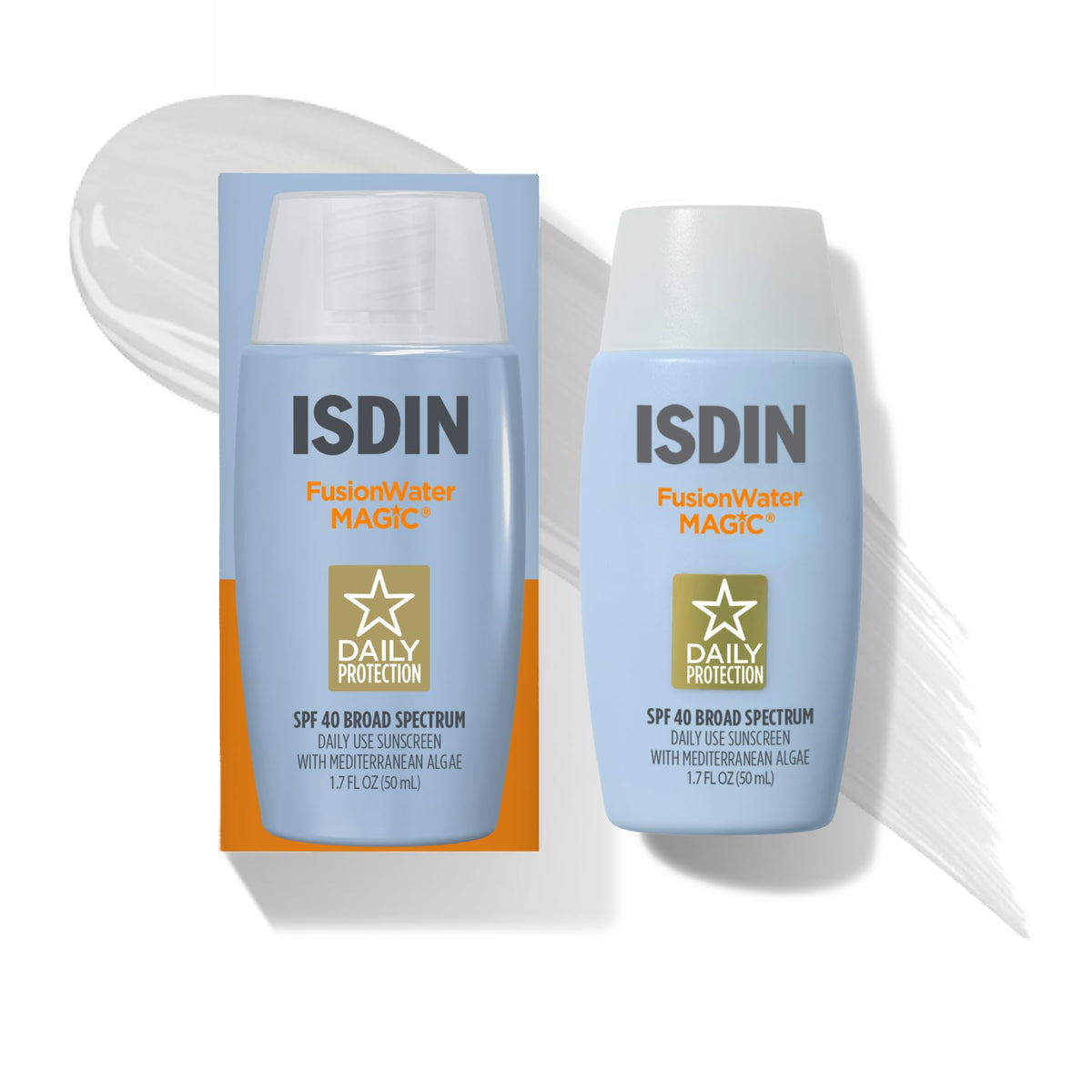 ISDIN Fusion Water MAGIC Face Sunscreen SPF 40 front view
