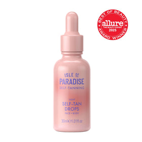 Isle of Paradise Self Tanning Drops Light bottle side view