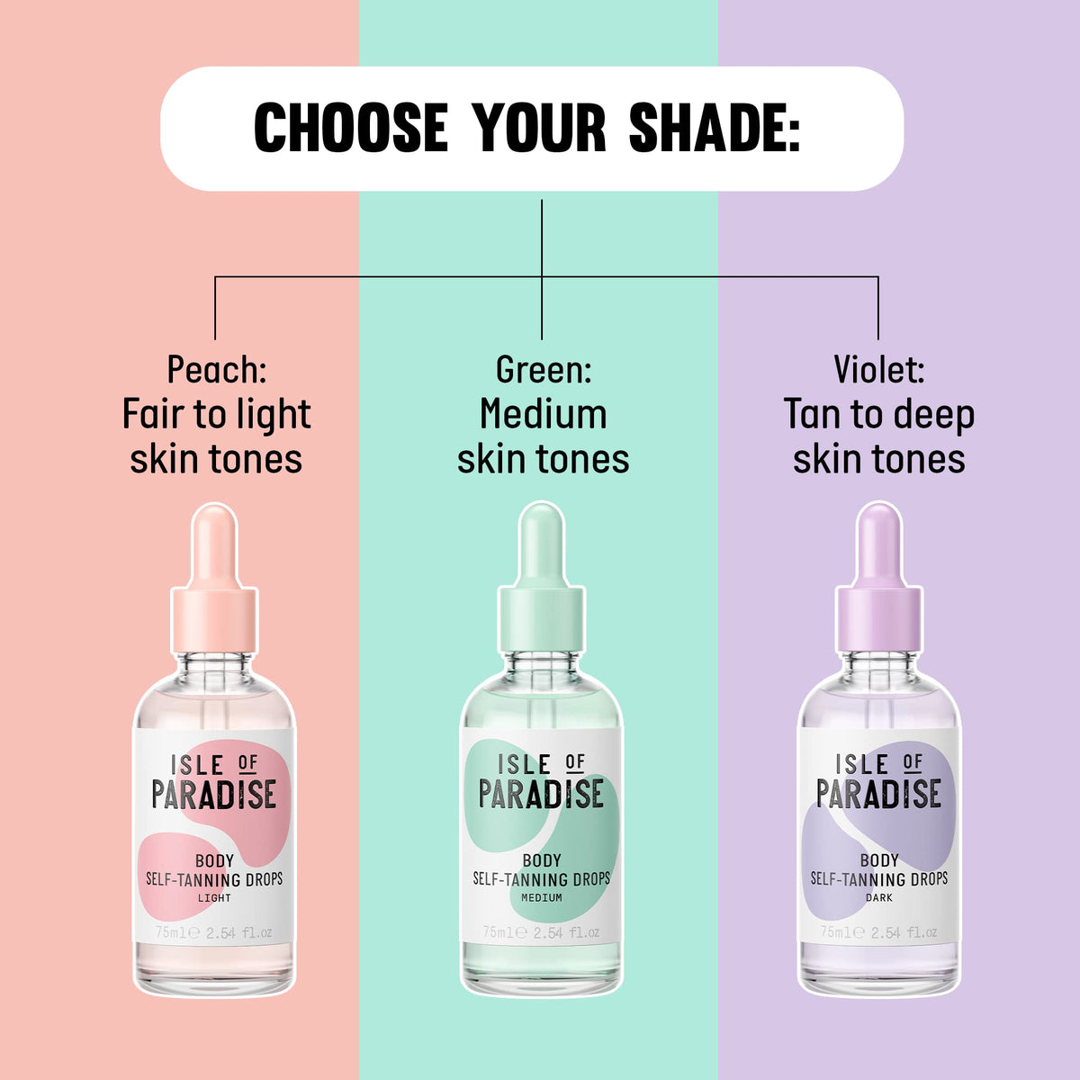 Isle of Paradise Self Tanning Drops Light mixed with moisturizer