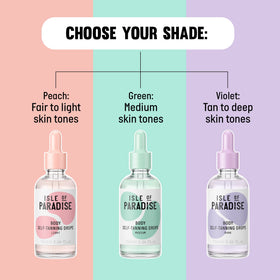 Isle of Paradise Self Tanning Drops Light mixed with moisturizer