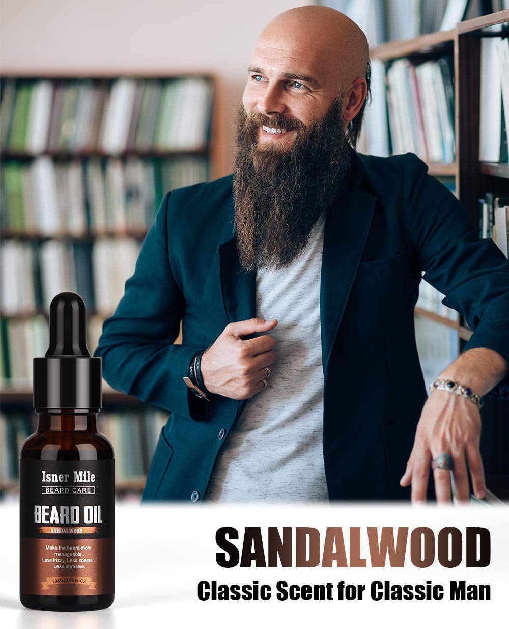 ISNER MILE Beard Oil Cedarwood bottle