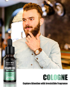 ISNER MILE Vanilla beard oil bottle side view