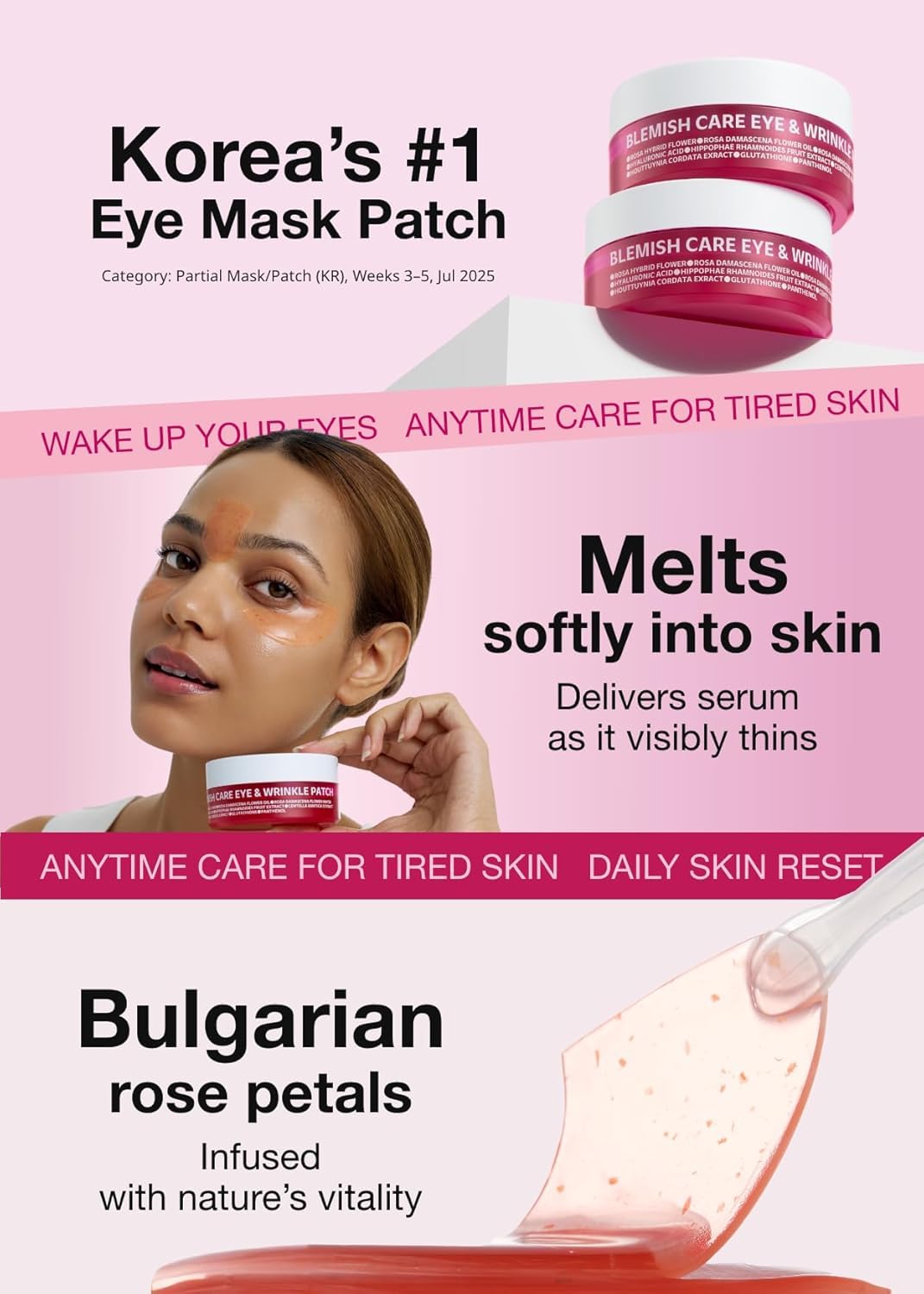 ISOI Blemish Care Eye Patches displayed with natural light