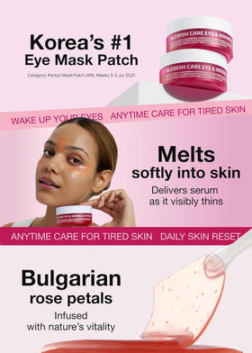 ISOI Blemish Care Eye Patches displayed with natural light