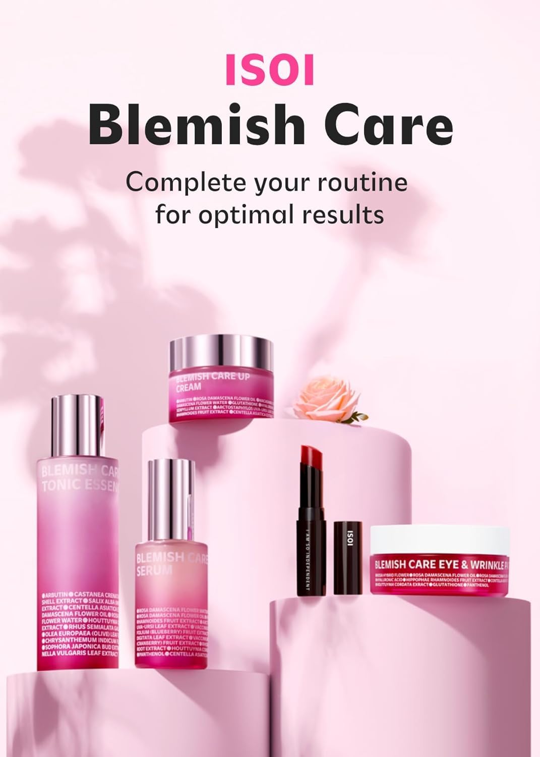 ISOI Blemish Care Eye Patches with hyaluronic acid ingredient focus