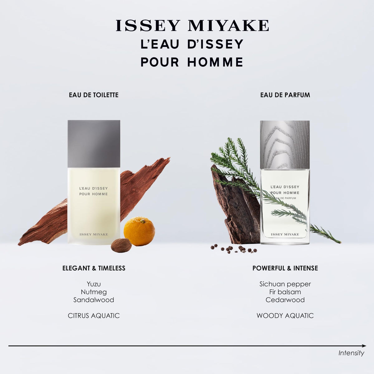 Issey Miyake L'Eau d'Issey Pour Homme bottle with light gray cap