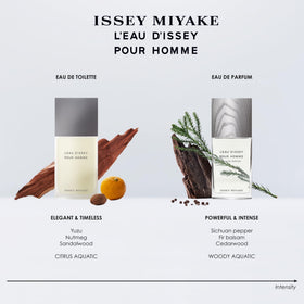 Issey Miyake L'Eau d'Issey Pour Homme bottle with light gray cap