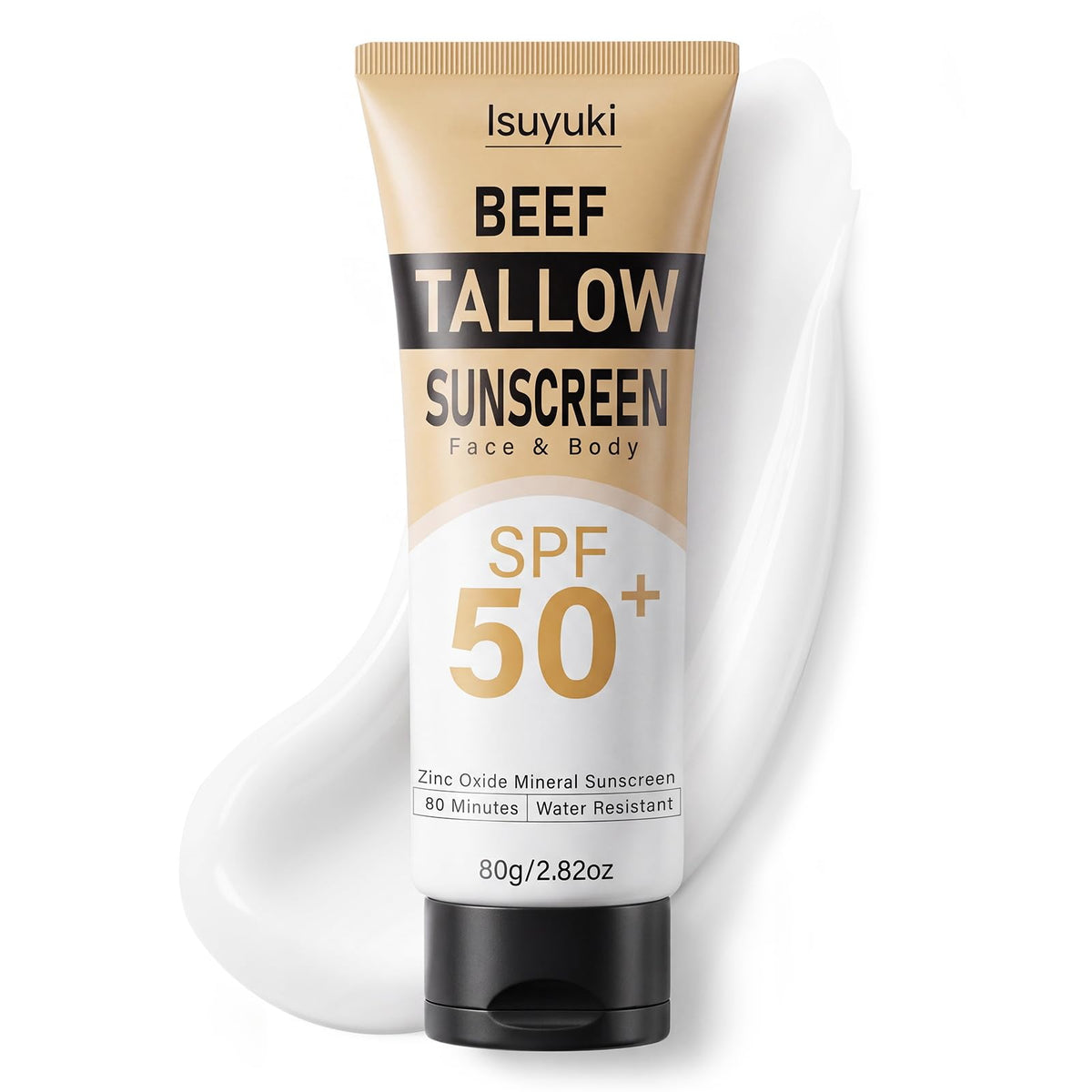 Isuyuki Mineral Sunscreen SPF 50 80g front view