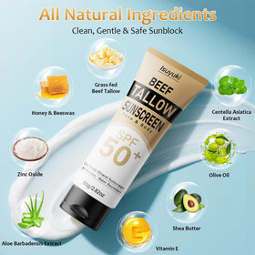 Isuyuki Mineral Sunscreen SPF 50 80g texture close-up