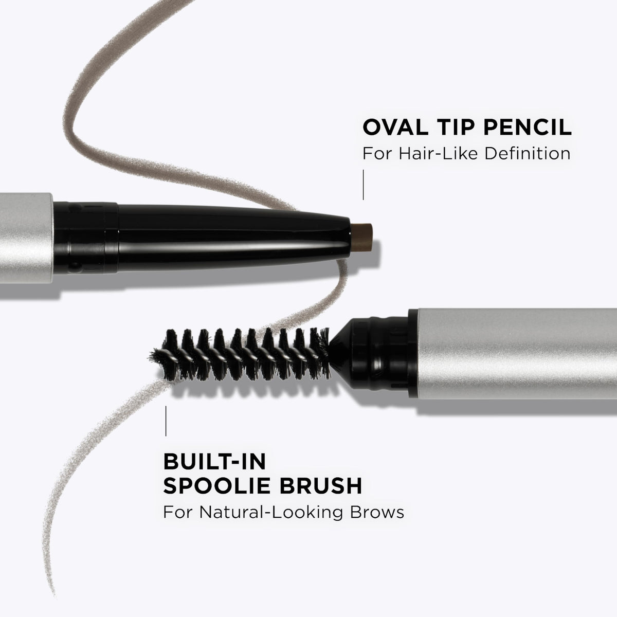IT Cosmetics Brow Power Universal Eyebrow Pencil Universal Taupe on a makeup vanity