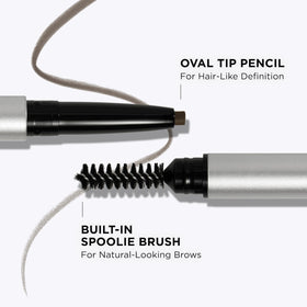 IT Cosmetics Brow Power Universal Eyebrow Pencil Universal Taupe on a makeup vanity