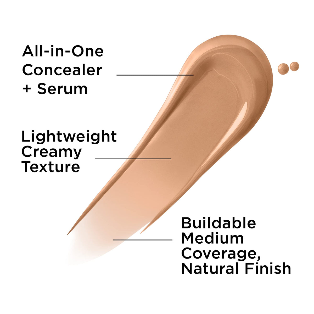 IT Cosmetics Bye Bye Dark Spots Concealer 30 Medium Cool kabuki brush close-up
